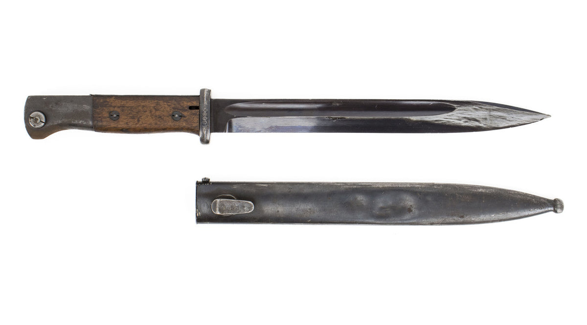 German Kar98k M937B 8mm WWII (Portuguese Crest) Mauser - Serial # Matches 8/10. Includes an original Bayonet and Sheath.
