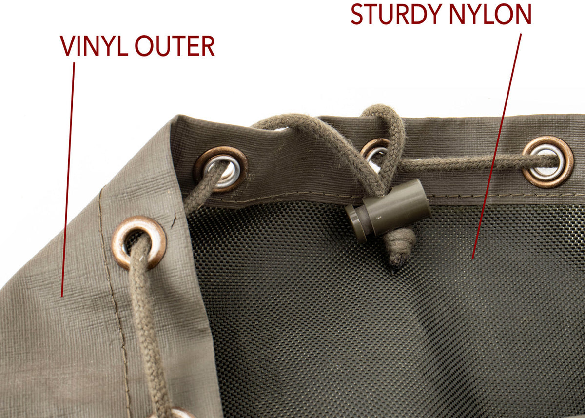 Swiss OD Surplus Duffle Bag - Waterproof Vinyl with Carry Strap