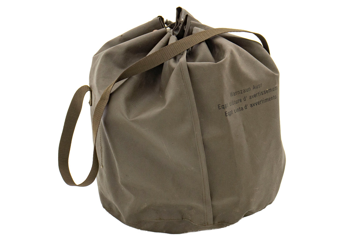 Swiss OD Surplus Duffle Bag - Waterproof Vinyl with Carry Strap