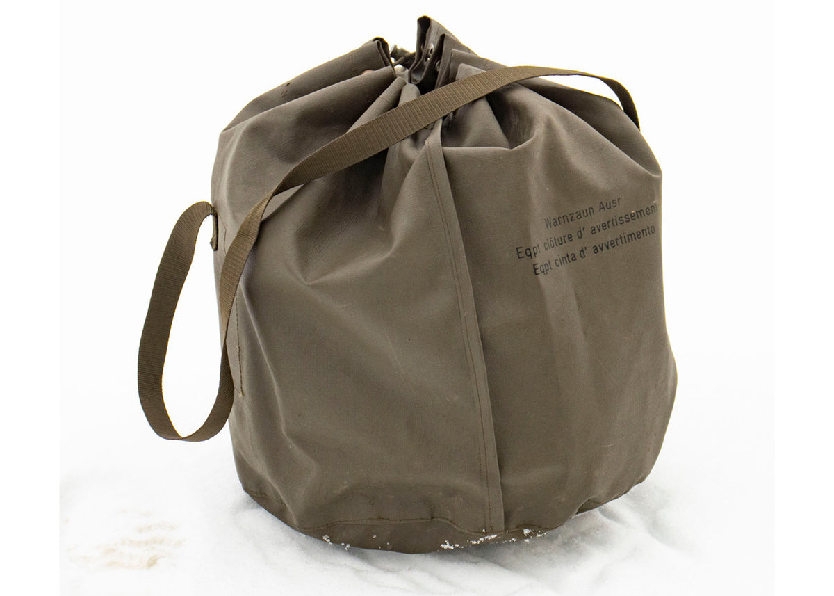 Swiss OD Surplus Duffle Bag - Waterproof Vinyl with Carry Strap