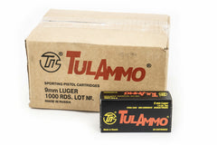 TulAmmo 9mm 115gr FMJ Russian 1000rd Case