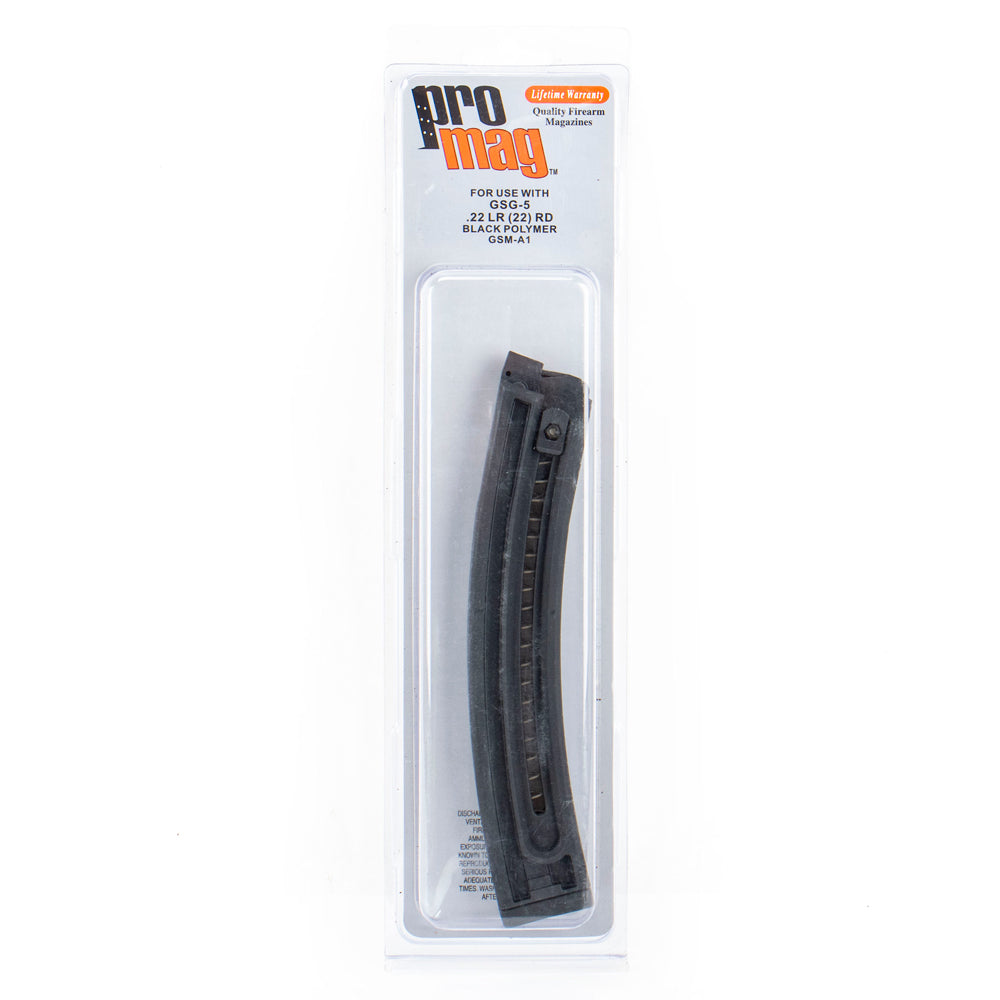 ProMag GSG-5 .22 LR Magazine 22 Rounds Polymer - Black