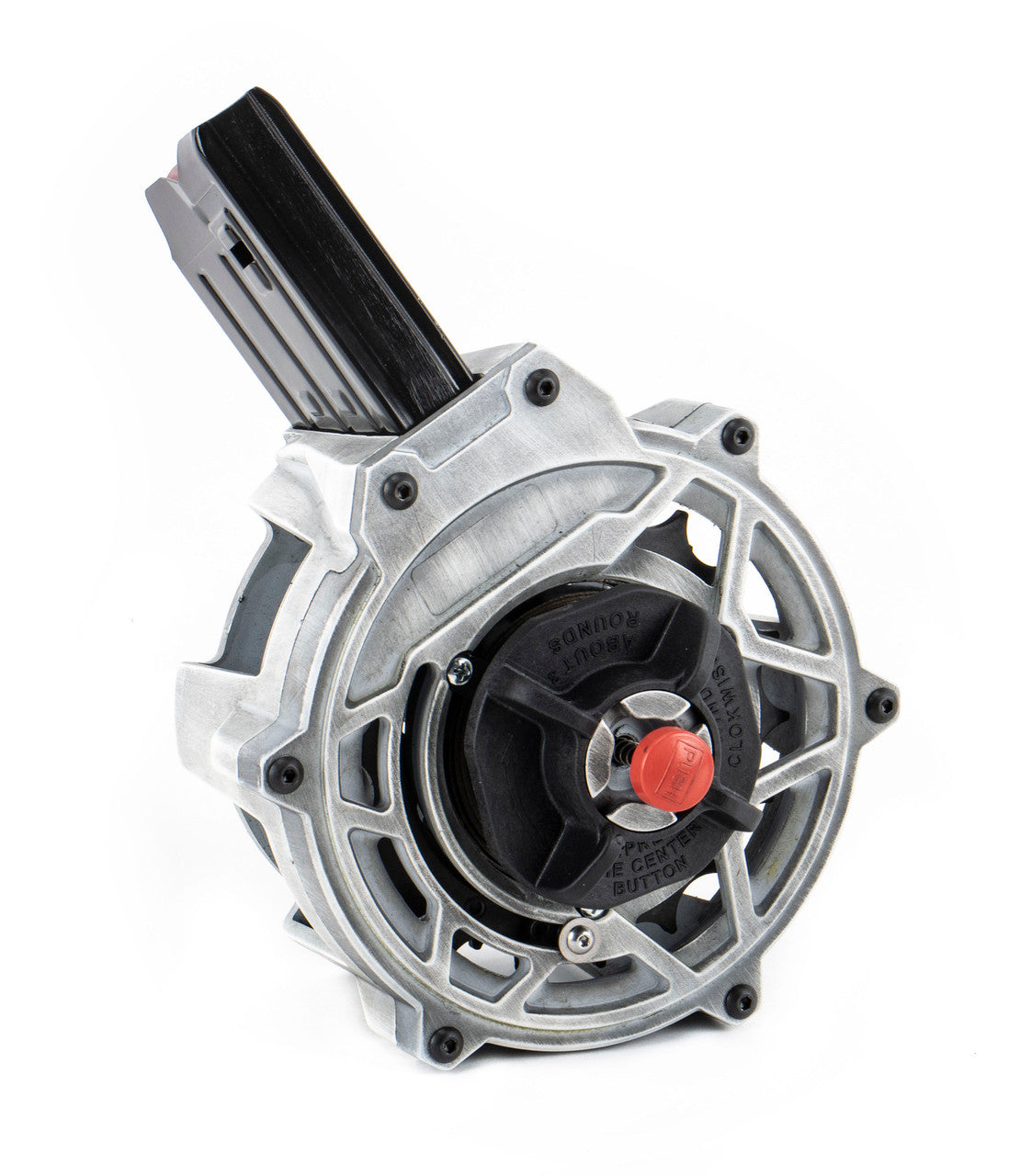 Global Defense 12 Gauge 20Rd Skeletonized AR-12 Shotgun Drum