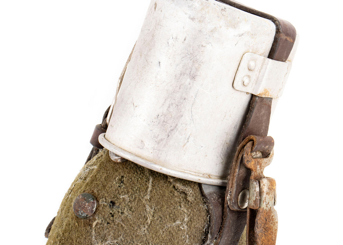 Romanian Aluminum Canteen w/ Felt Cover