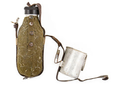Romanian Aluminum Canteen w/ Felt Cover