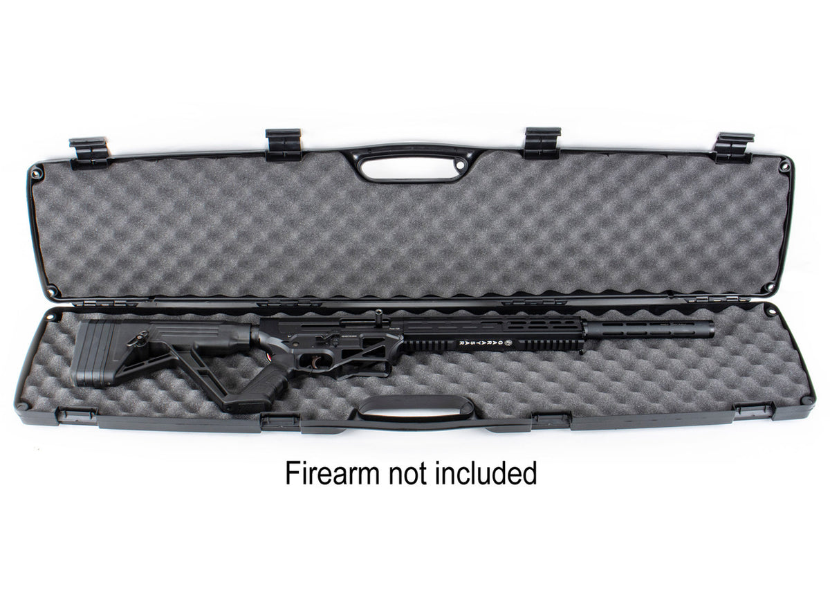 Black Single Scoped Rifle Case – Hard-Shell, Travel-Ready Gun Protection