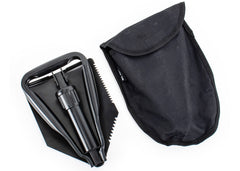 MIL-TEC® Black Trifold Shovel with Case