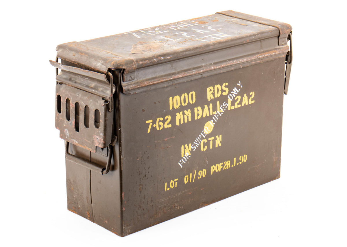 7.62mm Ball Surplus Ammo Can, 1000rd Capacity