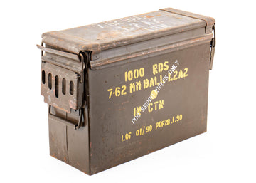 7.62mm Ball Surplus Ammo Can, 1000rd Capacity