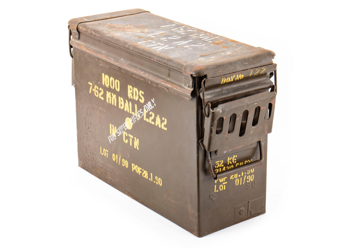 7.62mm Ball Surplus Ammo Can, 1000rd Capacity