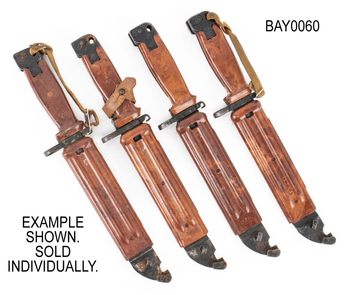 Russian Tula 6x4 AKM Type 2 Bayonet w/ Scabbard, Star on Crossguard