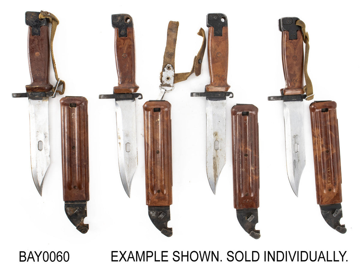 Russian Tula 6x4 AKM Type 2 Bayonet w/ Scabbard, Star on Crossguard