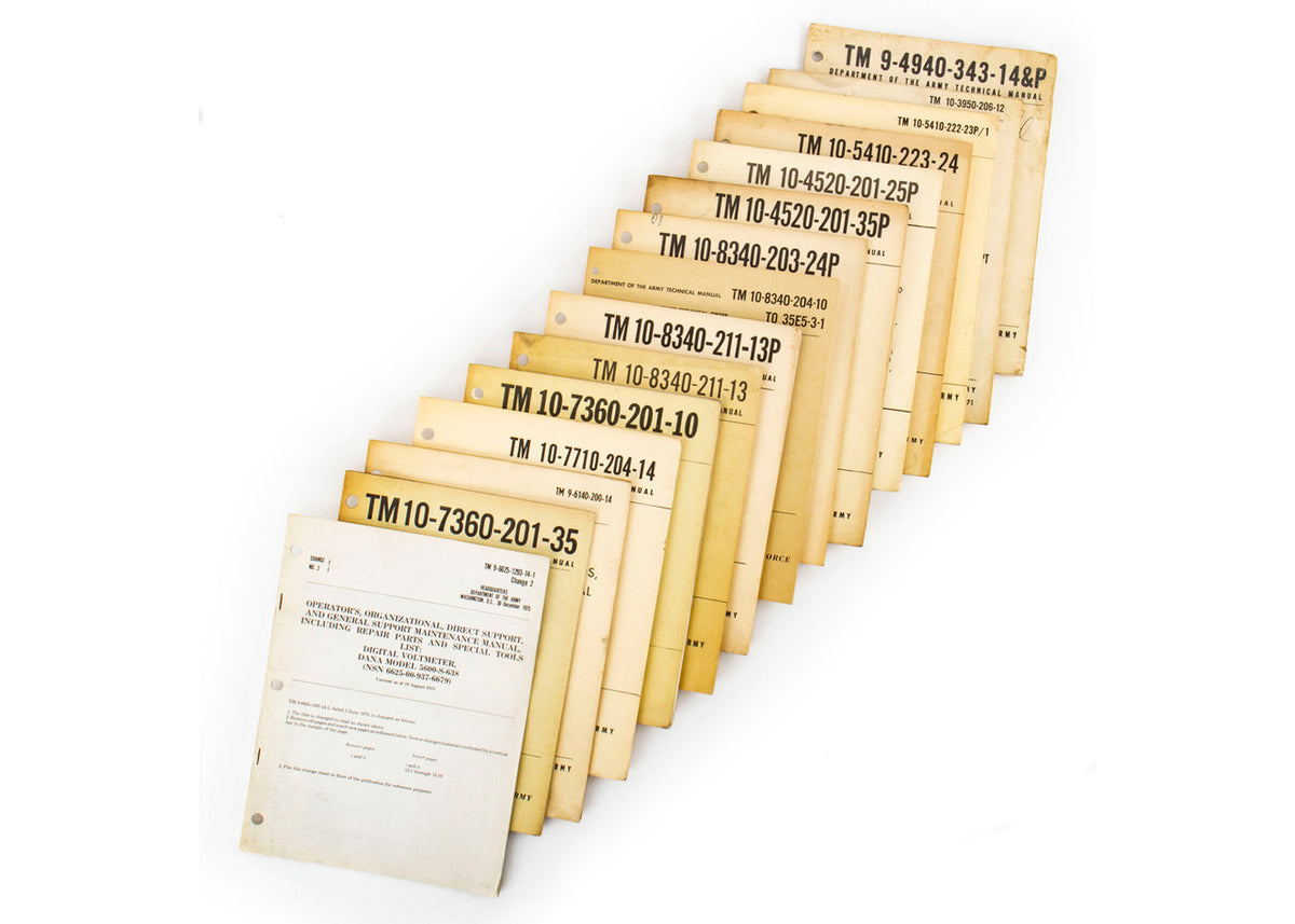 15 US Assorted Training Manuals - Like New