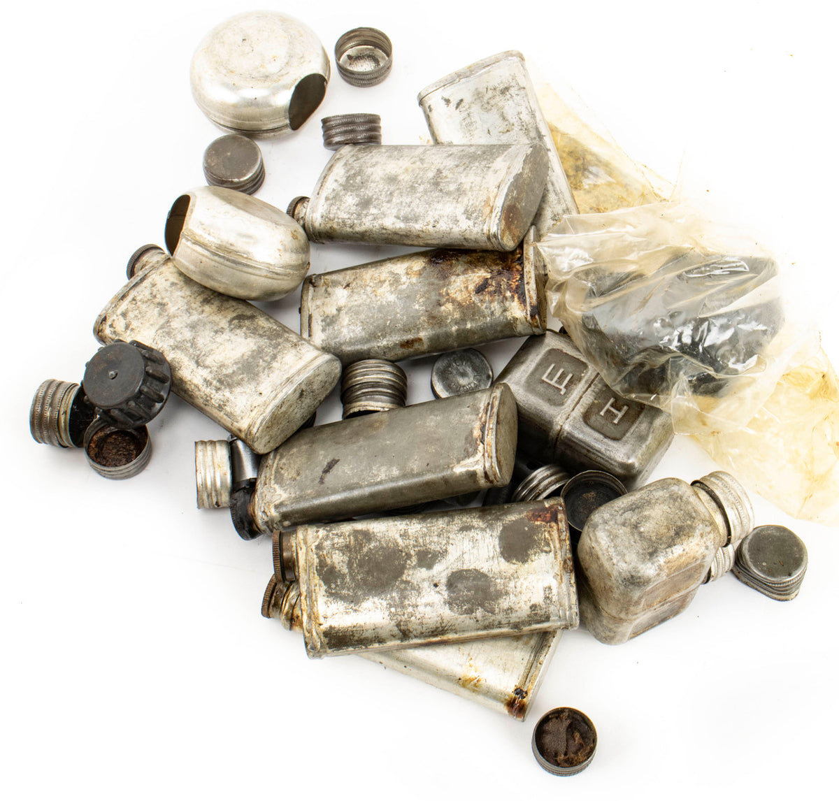Mixed Military Oil Bottles – Assorted Surplus