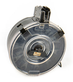 AK-47 7.62x39mm 75rd Detachable Drum Mag – Clear Cover