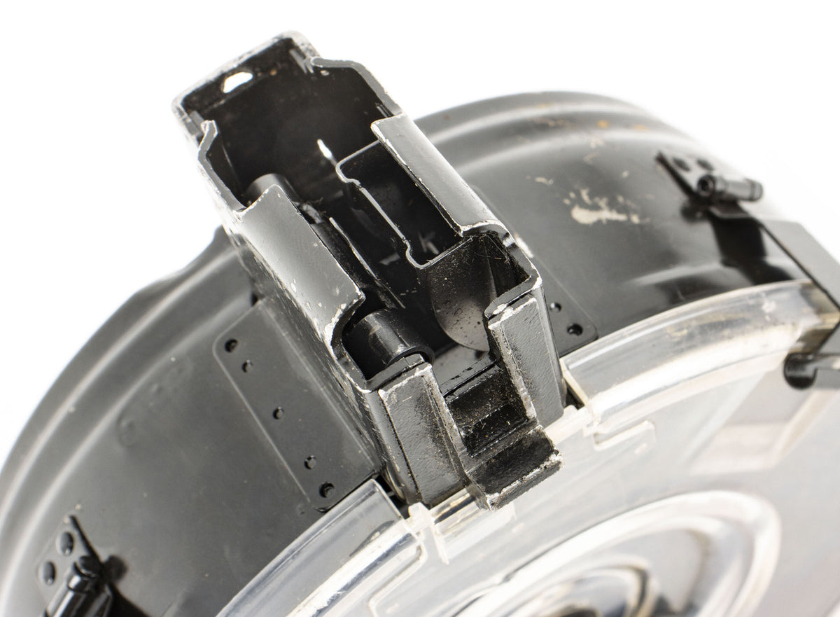 AK-47 7.62x39mm 75rd Detachable Drum Mag – Clear Cover