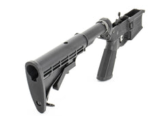 PLUMCRAZY MOD-A Complete Multi-Cal AR-15 Aluminum Lower Receiver w/M4 Buttstock