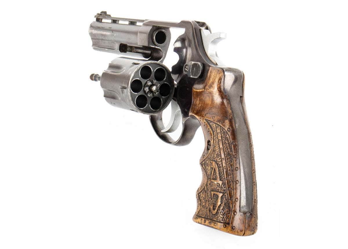 Zastava M83 .357 Magnum Revolver 4 Inch Blued - Good Condition - Trench Art Grips