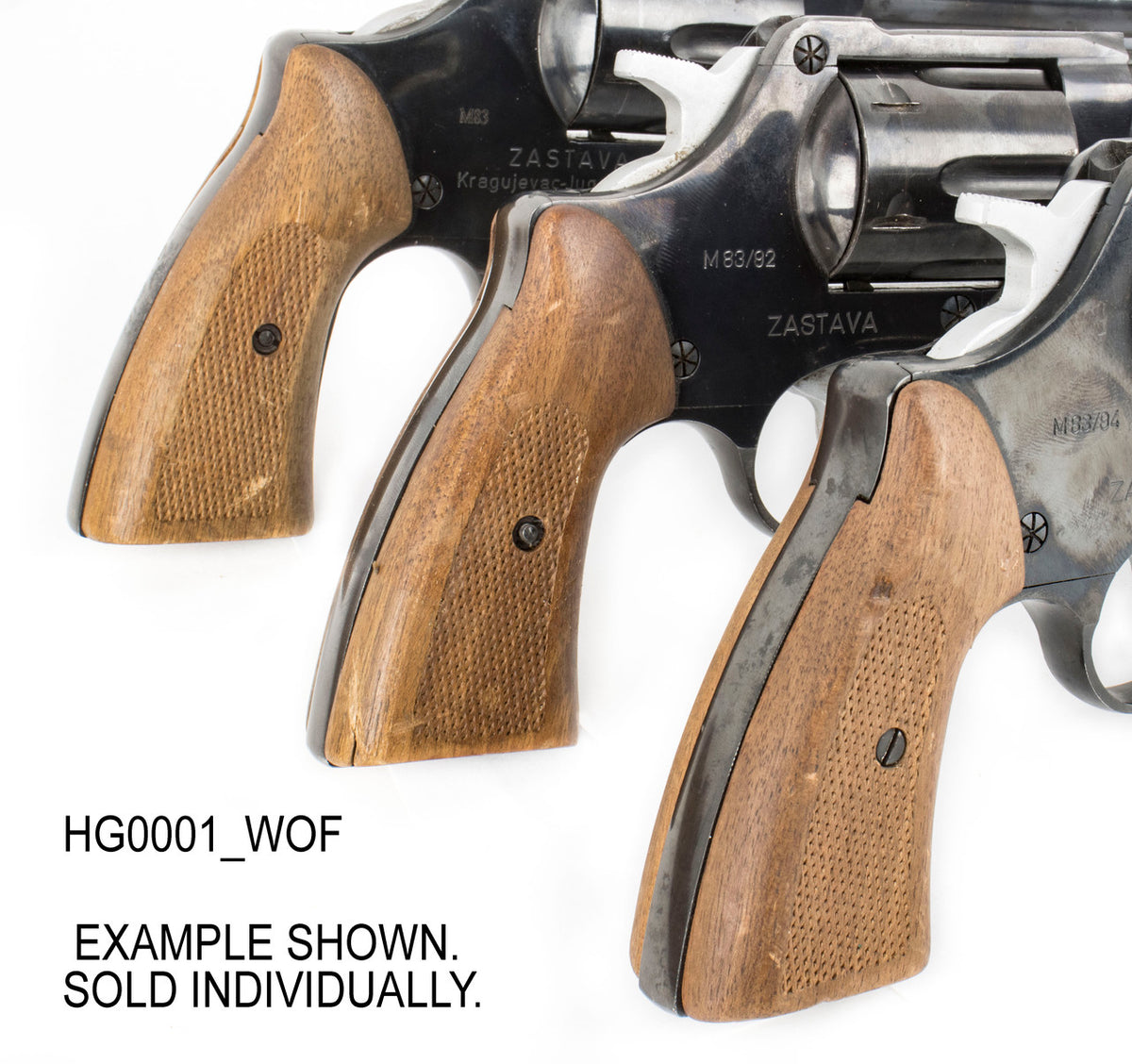 Zastava M83 .357 Magnum Revolver 4 Inch Blued - Fair Condition - Factory Wood Grips