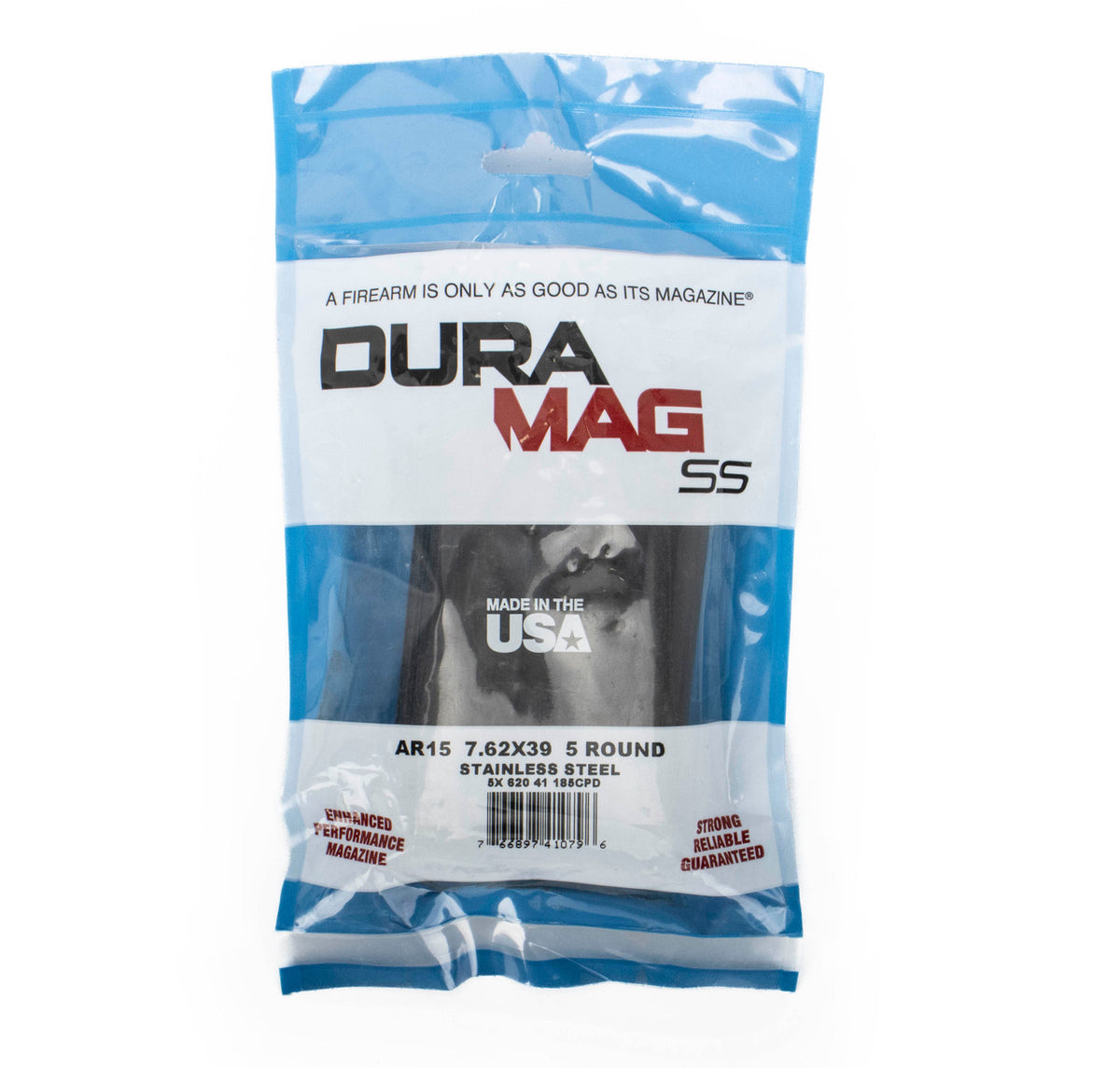 C Products Defense Inc AR-15 7.62x39 5rd DURAMAG Steel Black Detachable