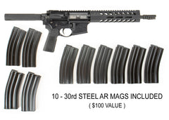 HM Defense Raider M556 .223 Remington / 5.56x45mm 12.50" AR Pistol w/10 Free 30rd Mags
