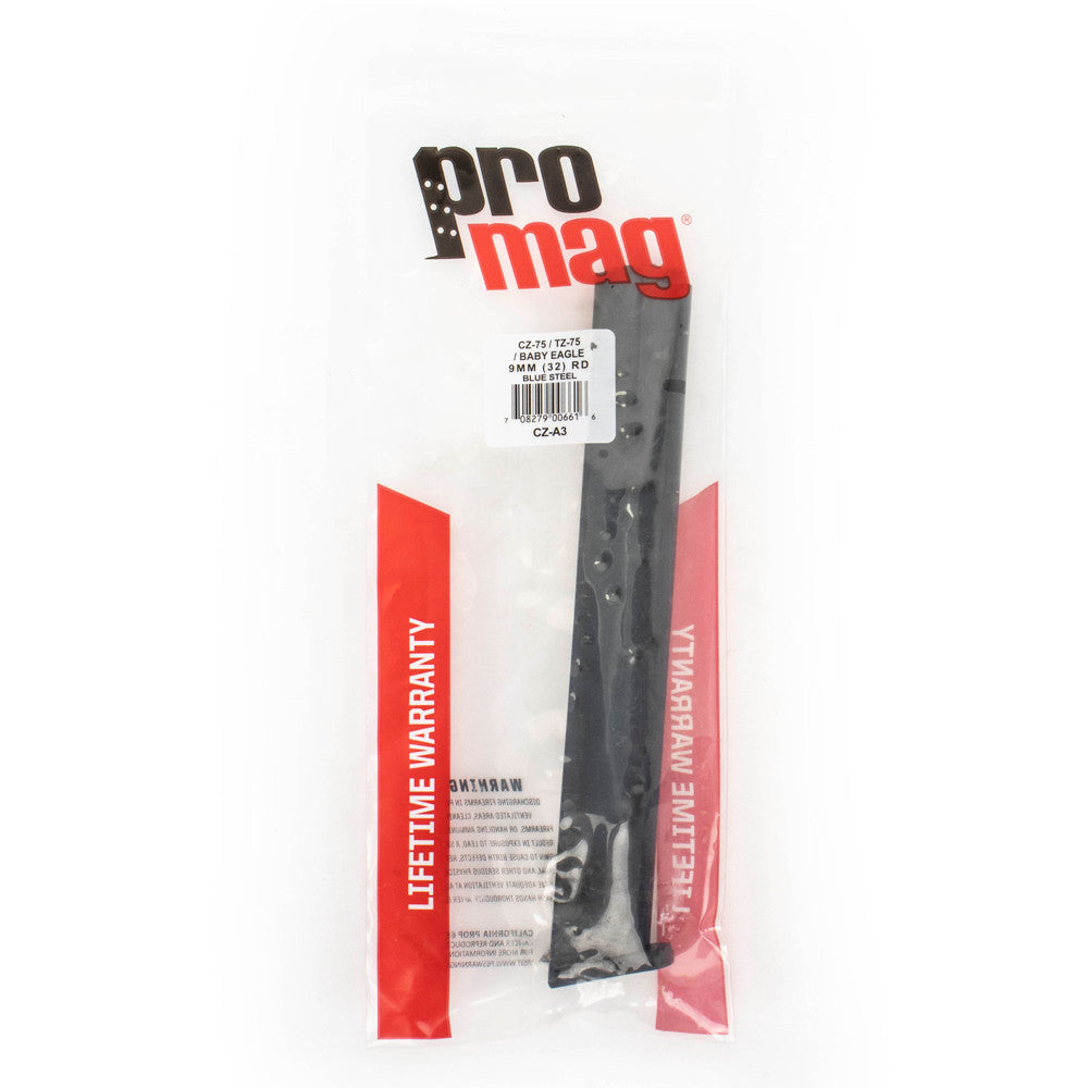 PROMAG COLT 9MM 32RD CZ-75 BLUED STEEL MAGAZINE