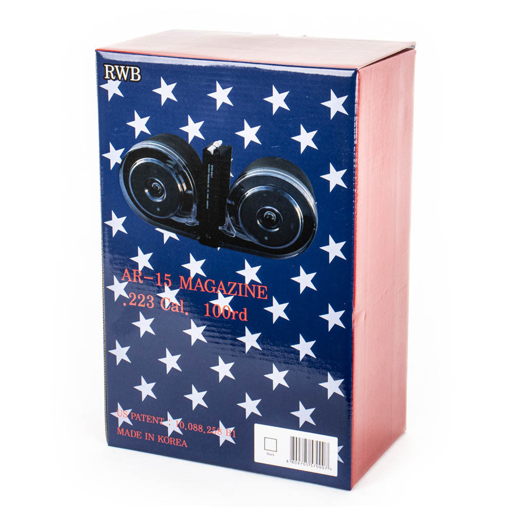 RWB AR-15 Gen II 100rd Dual Drum - Black