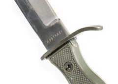 German Army Combat Fixed Blade Knife with Metal Sheath and Leather Hanger - New