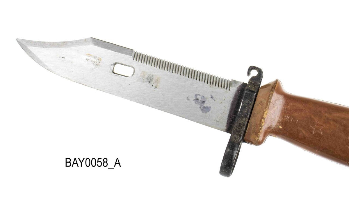 Russian Tula 6x4 AKM Type 2 Bayonet w/ Scabbard, Star on Crossguard