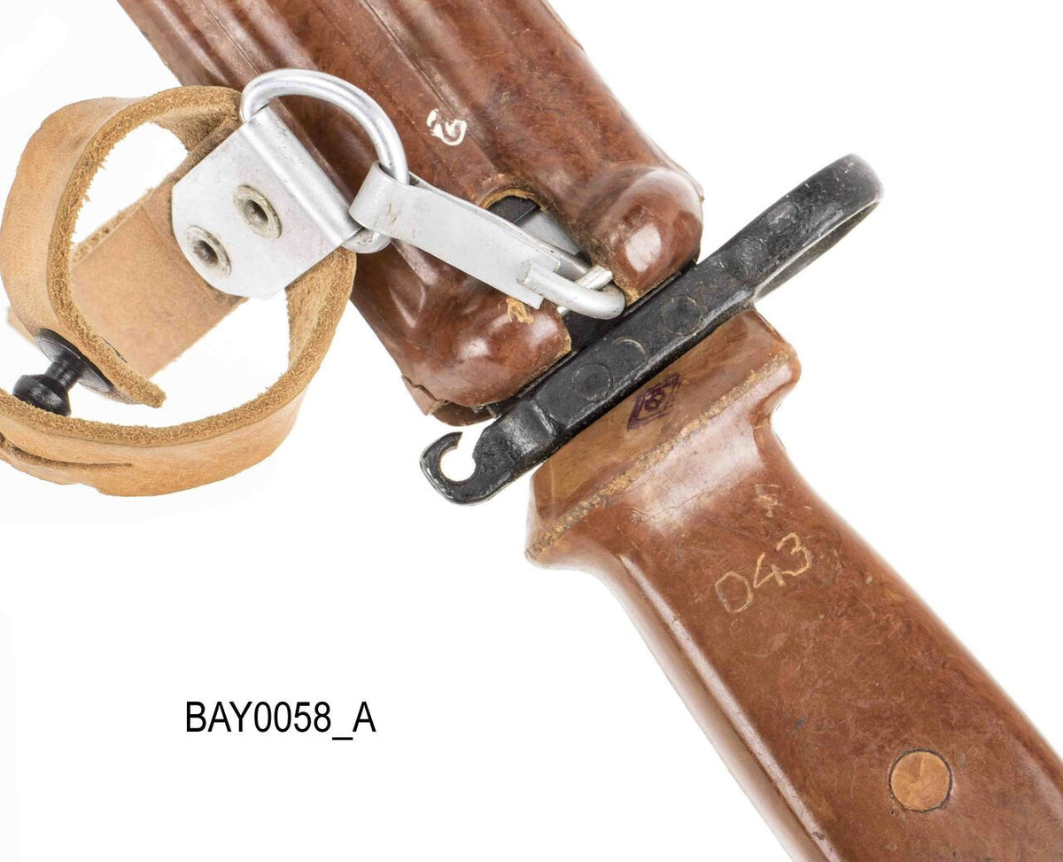 Russian Tula 6x4 AKM Type 2 Bayonet w/ Scabbard, Star on Crossguard