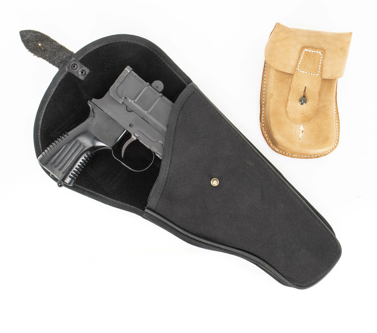 Southern Tactical VZ61 32 ACP Skorpion Pistol w/3 Mags & Leather Pouch Black Grip