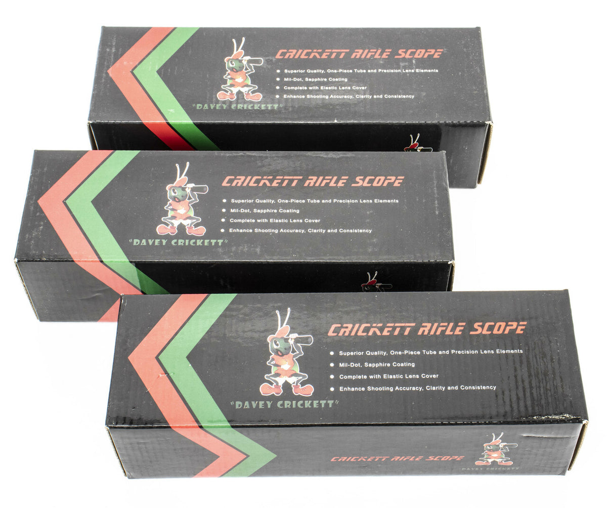 Crickett Rifle 4x32 Scope w/ Rings - 3 Pack
