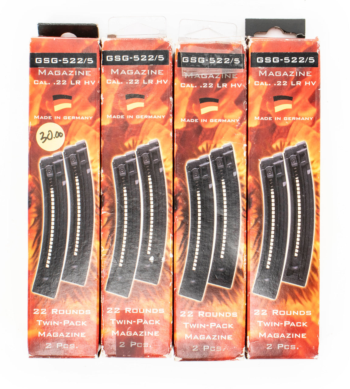 8 Pack - GSG-522/5 .22LR HV 22rd Twin-Pack Magazine - B