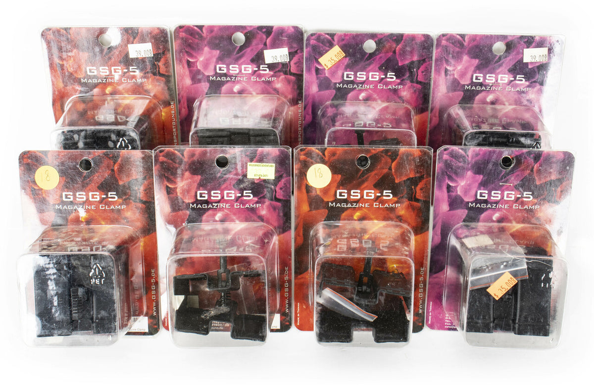 GSG Black Magazine Clamp - 8 Pack