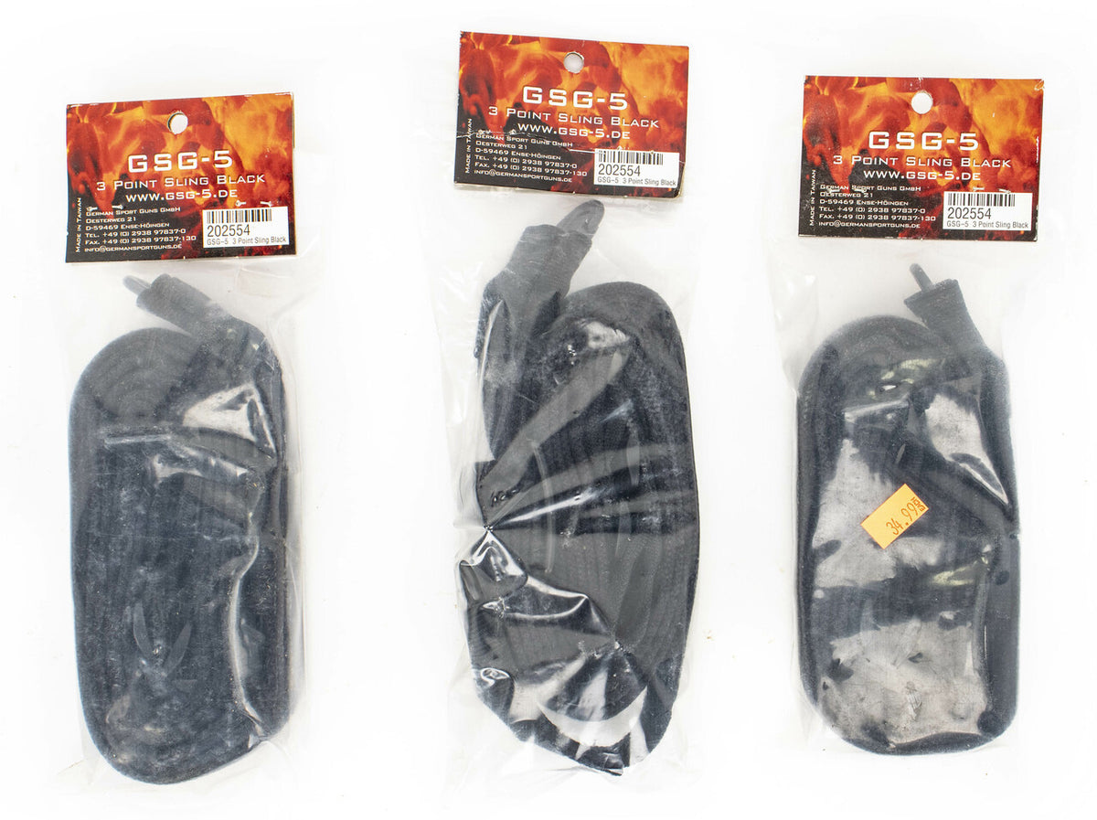 GSG Black 3-Point Sling - 3 Pack