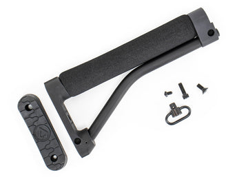 (ARFX) DoubleStar with Black Foam & 5" Receiver Plate Skeleton Stock