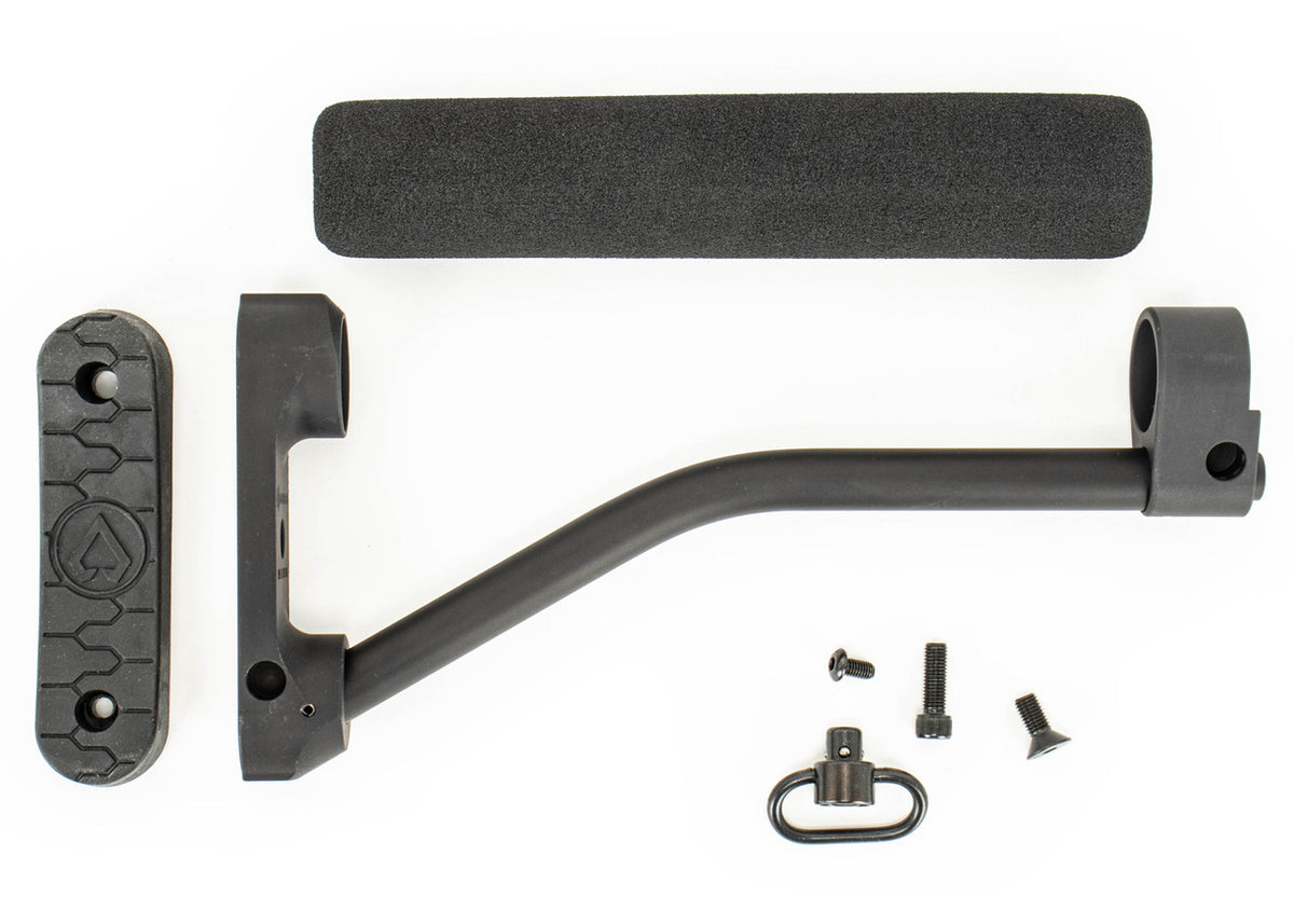 (ARFX) DoubleStar with Black Foam & 5" Receiver Plate Skeleton Stock