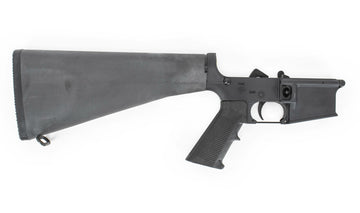 Del-Ton AR-15 5.56x45mm NATO Complete Lower Receiver with Fixed Mil-Spec Stock