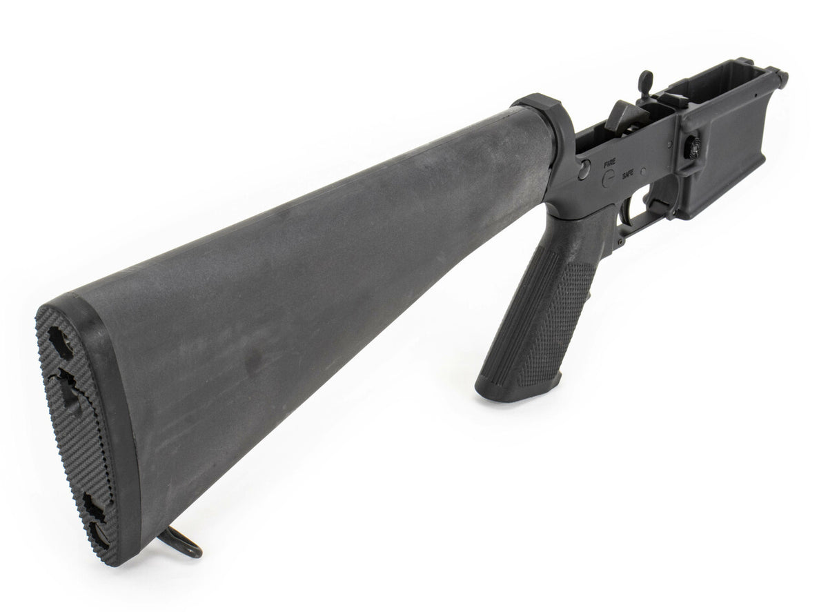 Del-Ton AR-15 5.56x45mm NATO Complete Lower Receiver with Fixed Mil-Spec Stock