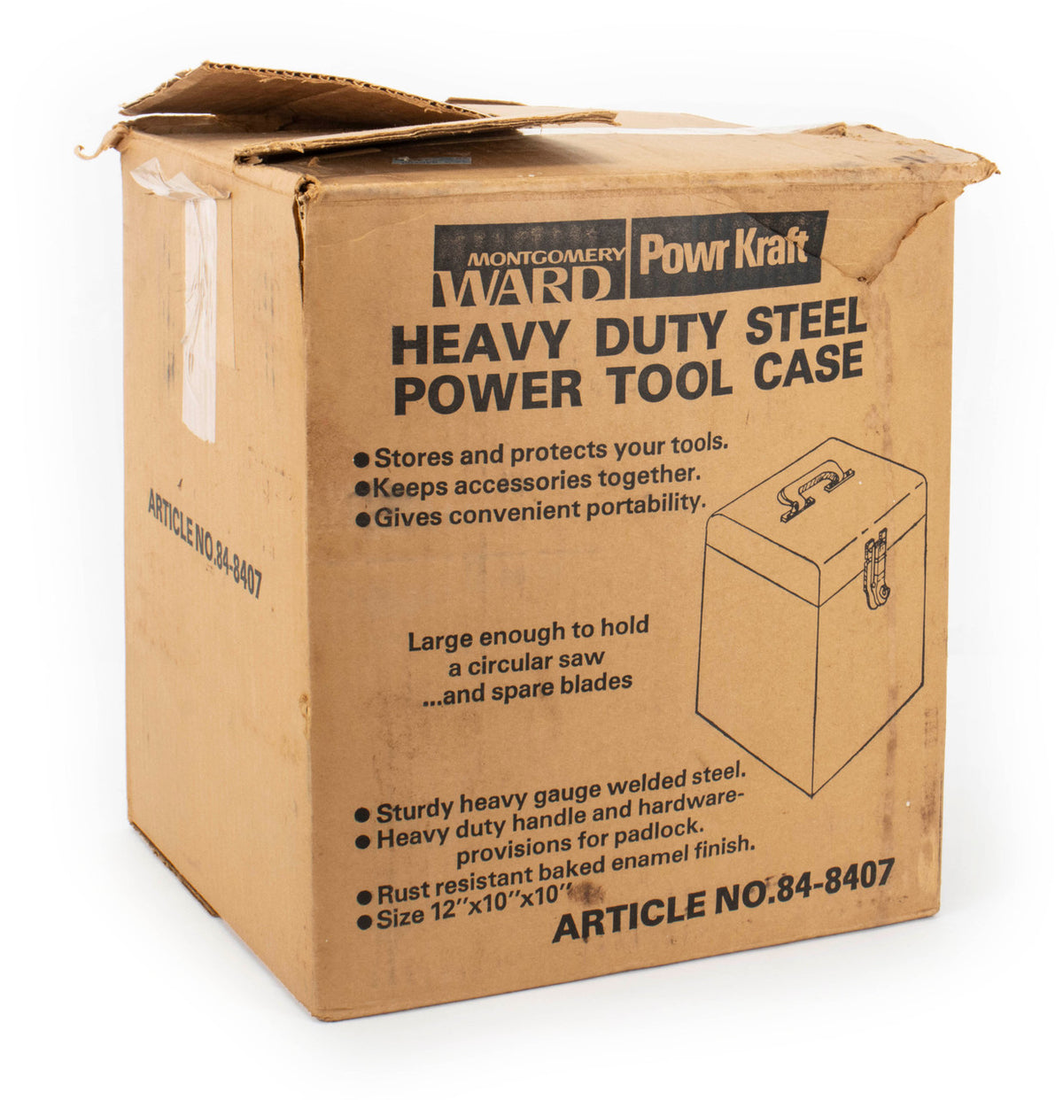 Montgomery Ward Powr Kraft Steel Power Tool Case