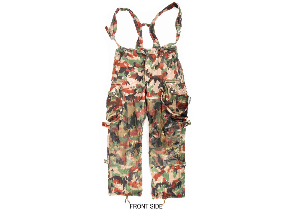 Swiss M70 Camo Field Pants with Suspenders - Med Used