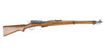 Swiss K1911 Carbine Straight Pull Rifle 7.5x55 23.3" Barrel -  Matching Serial Numbers, Good Condition, Hairline Cracked Stock - C&R Eligible