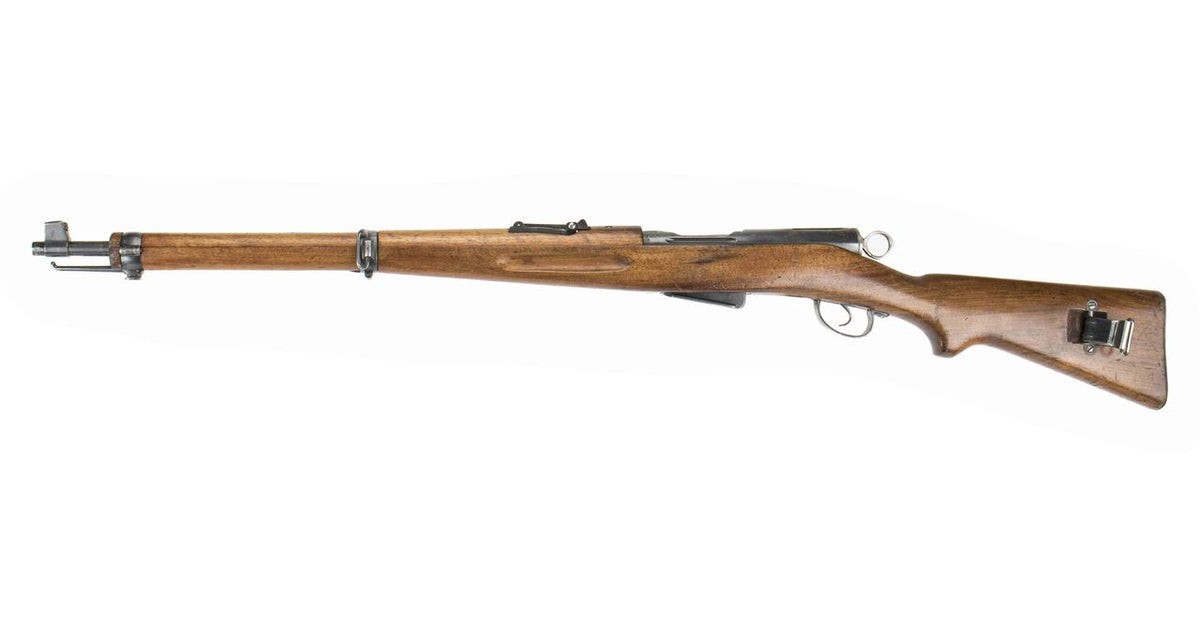 Swiss K1911 Carbine Straight Pull Rifle 7.5x55 23.3" Barrel -  Matching Serial Numbers, Good Condition, Hairline Cracked Stock - C&R Eligible