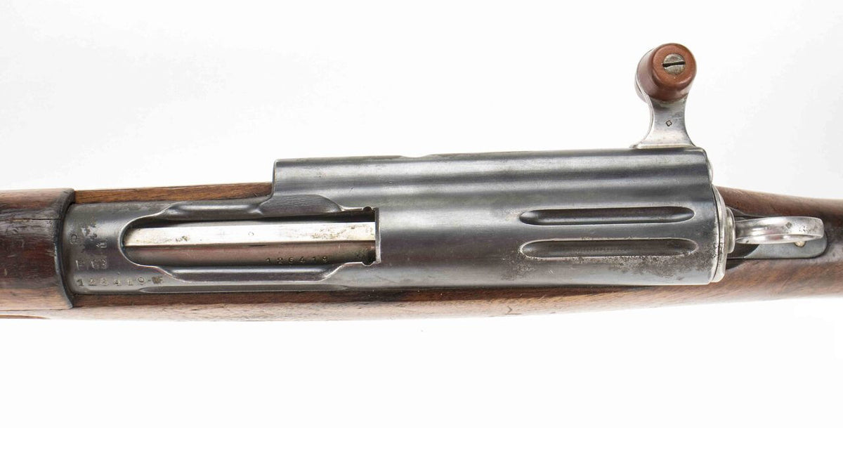 Swiss K1911 Carbine Straight Pull Rifle 7.5x55 23.3" Barrel -  Matching Serial Numbers, Good Condition, Hairline Cracked Stock - C&R Eligible