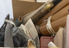 Japanese Sword Items, Scabbards, Handles, Etc. - 3 Boxes