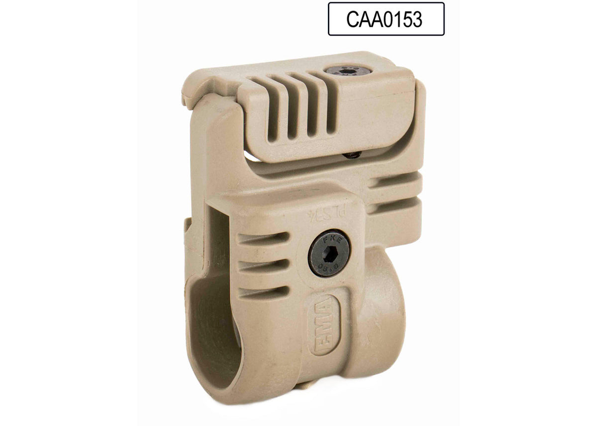 CAA PLS34 Low-Profile Flashlight / Laser Mount – 0.75" (Screw Tightened)