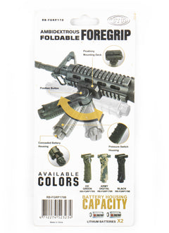 UTG Ambidextrous 5-position Foldable Foregrip - 2 Pack