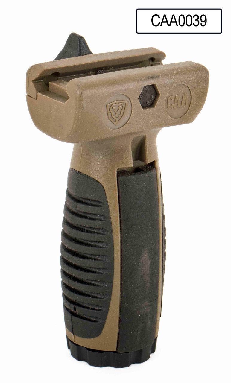 CAA MVG Short Vertical Grip with Pressure-Switch Mounts – Polymer/Rubber