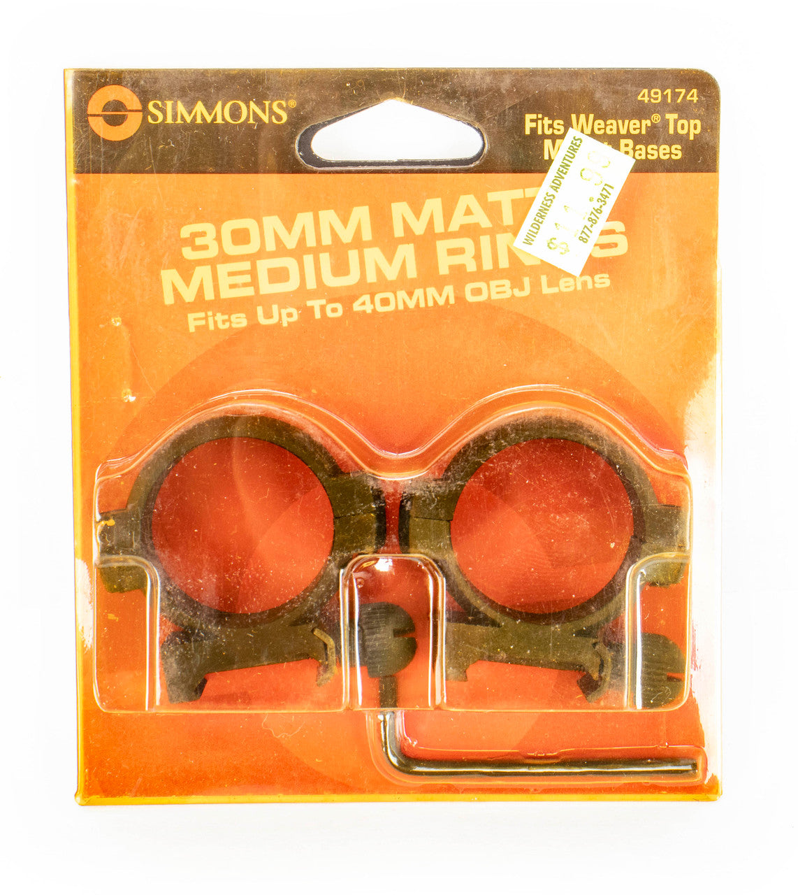 Simmons 30mm Medium Weaver Ring Set