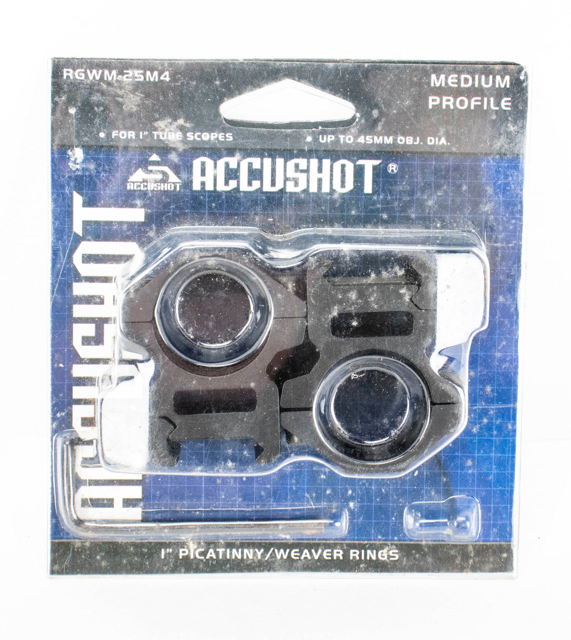 AccuShot Picatinny/Weaver Medium Profile 1" Rings